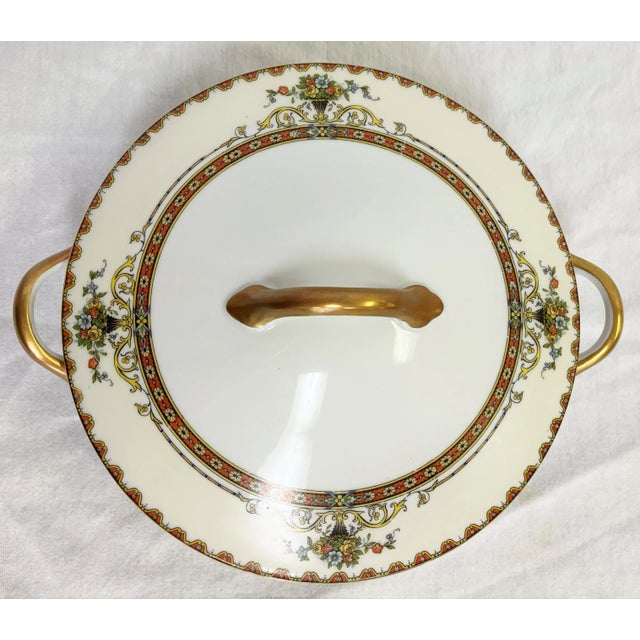 Metal Circa 1960s Vintage Noritake 'Superba' Pattern Round Lidded Serving Dish For Sale - Image 7 of 13