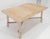 Cream MCM Arts & Crafts Cerused Oak Dining Table w/ 12" Extension Leaf Board Mint For Sale - Image 8 of 12