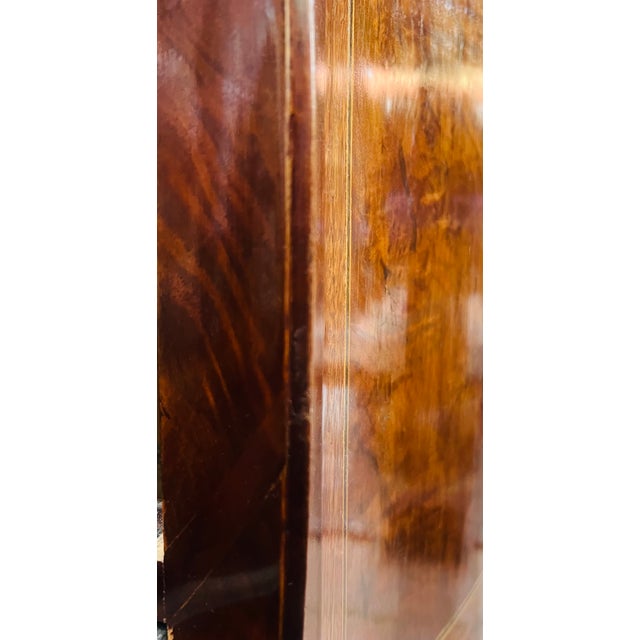 A Louis XV-Style Marble-Top Commode Dresser With Exquisite Greek Key Inlay For Sale - Image 11 of 16