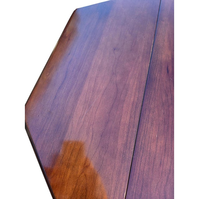 Vintage Custom Mahogany Octagon Pedestal Side Table Ball and Claw Feet Jefferson For Sale - Image 16 of 18