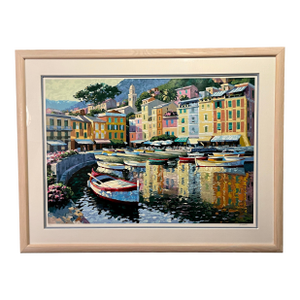 2007 'Portofino Harbor' Limited Edition Seriolithograph by Howard Behrens Signed