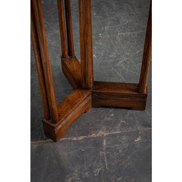 Brown Art Deco Side Table, 1930s For Sale - Image 8 of 13