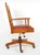 Vintage Stickley Arts & Crafts Oak & Leather Swivel Office Chair For Sale - Image 9 of 14