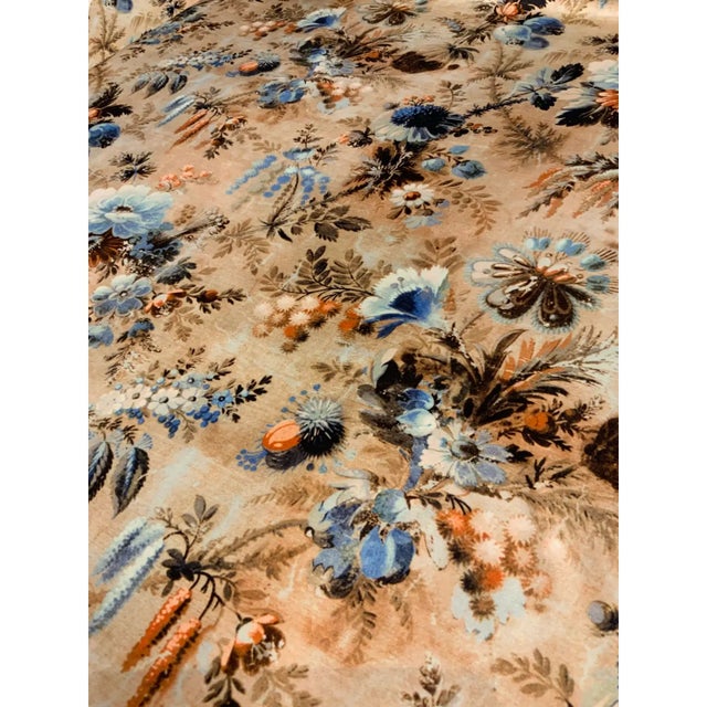 Contemporary Caracole Organic Modern Floral Sateen Designer Fabric - 39 Yards For Sale - Image 3 of 4