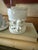 Ceramic Vintage Blanc De Chine Foo Dog Covered Incense Burner | White Porcelain Guardian Lion Jar | Chinese Chinoiserie Decor For Sale - Image 7 of 9