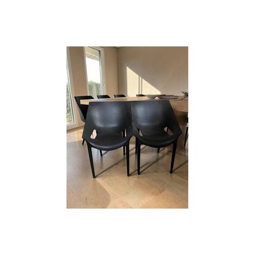 Dr. Yes Chairs in Black by Philippe Starck for Kartell, Set of 4, in Good conditions. Designed from 2000 This piece has an...