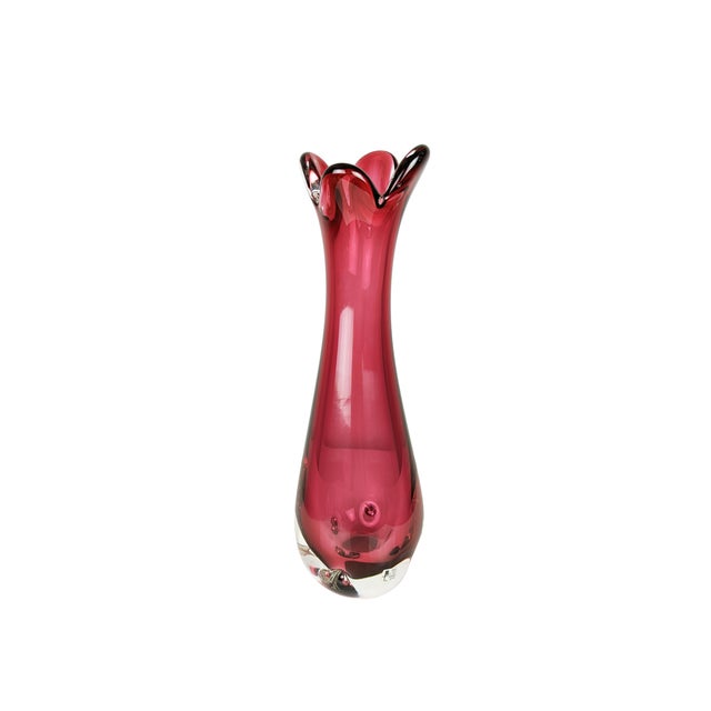 Violet Murano Glass Vase by Giusto Toso for Fratelli Toso, 1970s For Sale - Image 12 of 12
