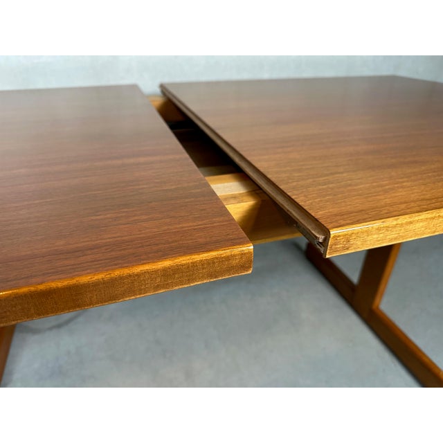 Vintage Dining Table and Chairs by Jos de Mey for Van Den Berghe Pauvers, 1960s, Set of 7 For Sale - Image 14 of 18