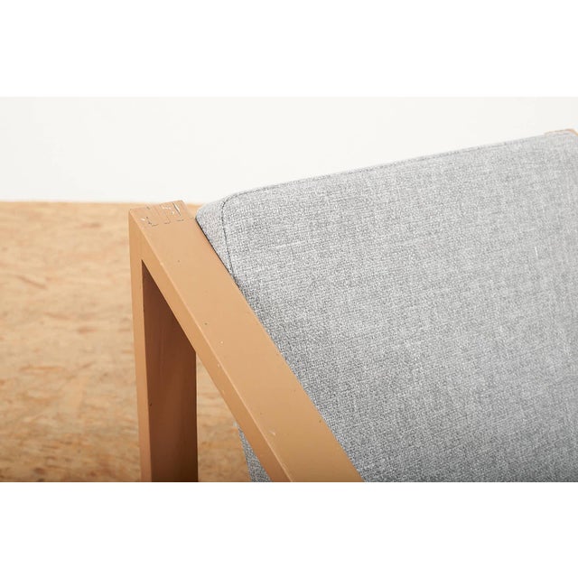 Armchair in Painted Wood with Webbing Upholstery by Benedikt Rohner for Oswald, 1958 For Sale - Image 9 of 14