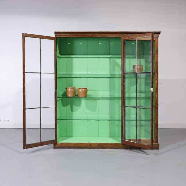 Mid 19th Century Matching Pair of Antique Glazed Display Cabinets | Circa 1860 For Sale - Image 5 of 18