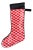 Custom Made Velvet "Bisous Bisous!" Red Lips Holiday Stocking For Sale
