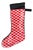 Velvet "Bisous Bisous!" Red Lips Custom Holiday Stocking For Sale
