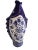 This Chinoiserie Porcelain Fish Vase in blue and white is a vintage reproduction from China, measuring 17 inches in height...