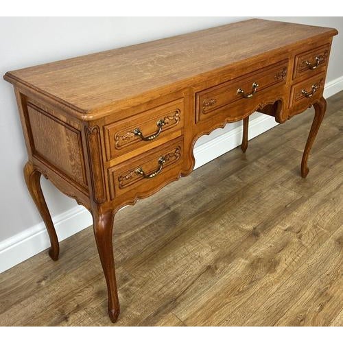 Vintage French Louis XIV Sideboard in Oak For Sale - Image 11 of 16