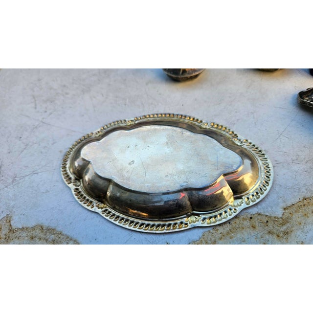 Pre-War Plated Spice Rack, 1920s, Set of 6 For Sale - Image 10 of 11