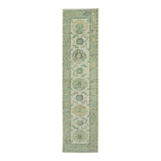 Turkish Oushak Rug 2'7" x 10'3" #19461 For Sale