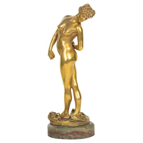 Sculpture of a Dancer, 19th Century, Gilded Bronze For Sale - Image 13 of 13