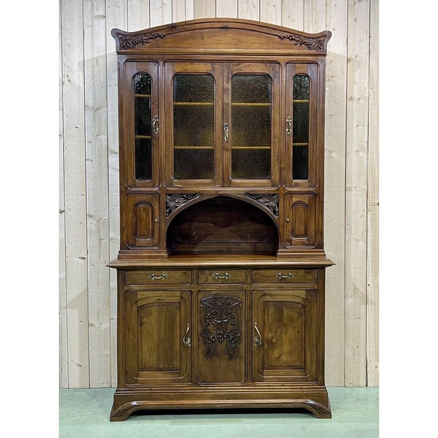 Art Nouveau Walnut Buffet For Sale - Image 3 of 18