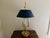 Vintage French Regency Brass Bouillotte Lamp With Black Tole Shade For Sale - Image 10 of 13