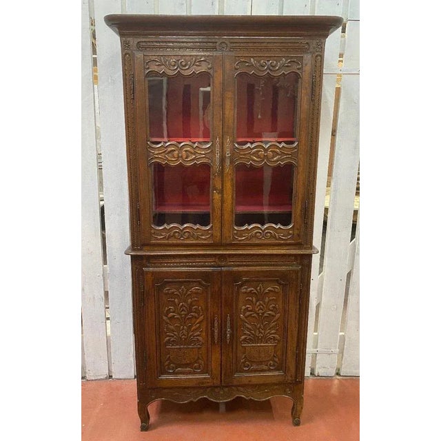 Small Two-Piece Glazed Cabinet For Sale - Image 13 of 13