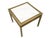 This elegant coffee table was produced in Italy around the 1970s. It is made from a brass structure with a white marble...