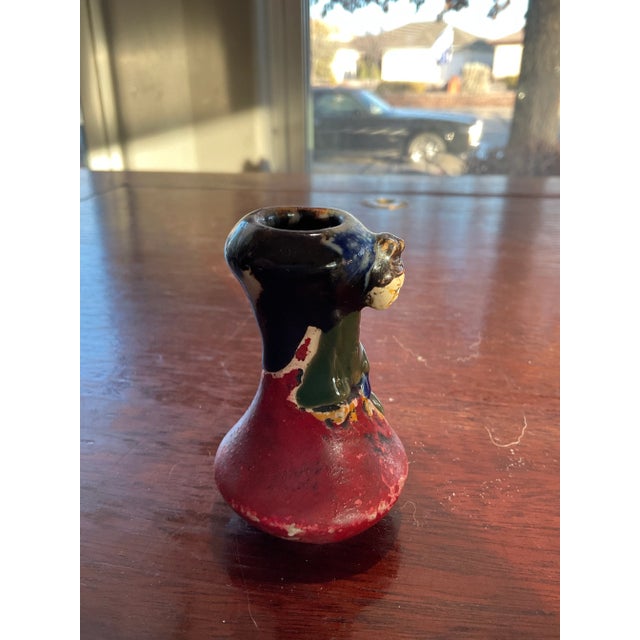 1920s Japanese Sumida Gawa Small Vase For Sale - Image 4 of 4