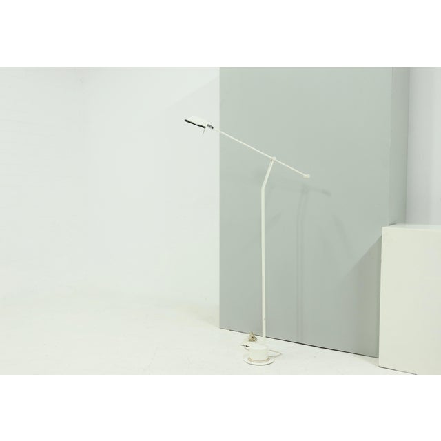 Metal Postmodern Counter Balance Floor Lamp, 1980s For Sale - Image 7 of 7