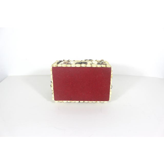 Vintage Shell Encrusted Jewellery Box For Sale - Image 6 of 11