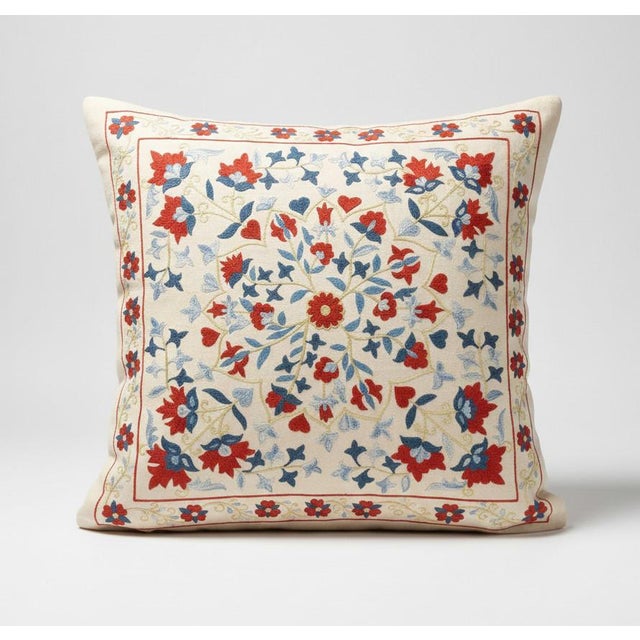 New Hand-Embroidered 100% Silk Cushion Cover – Authentic Uzbek Textile Art Elevate your home décor with this exquisite...