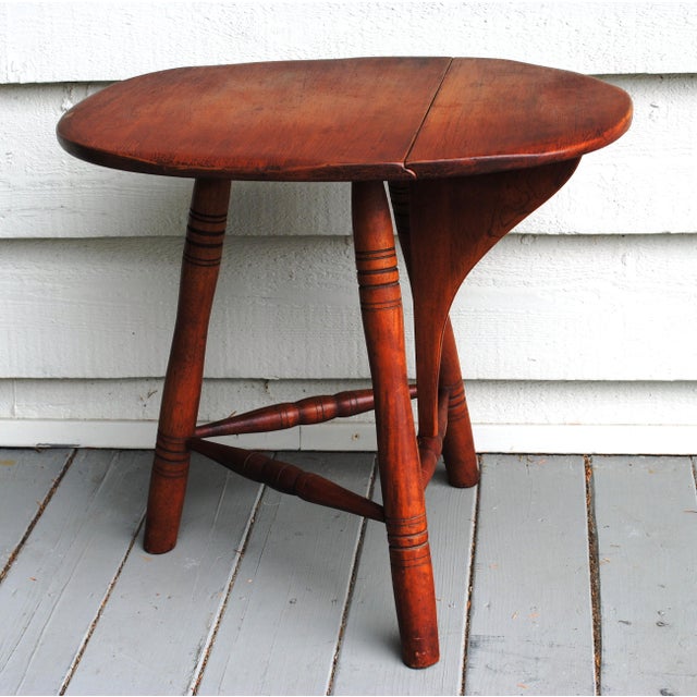 Cushman Colonial Creation Drop Leaf 3 Legged Table Chairish