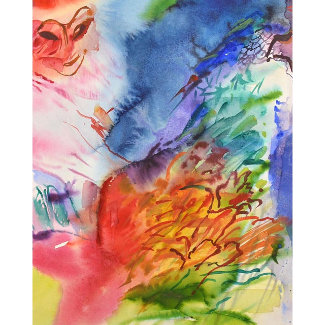 Malda Muizule, Nude Masquerade Ball, 1980s, Watercolor For Sale - Image 6 of 9