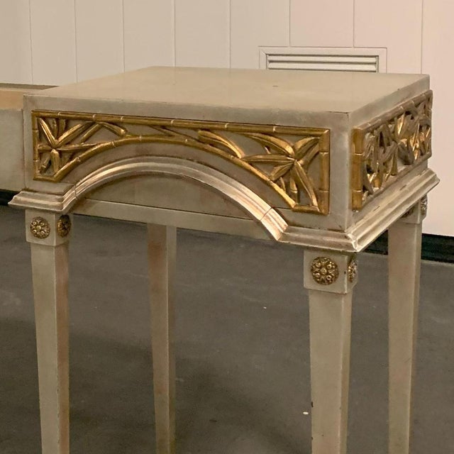 Vintage Hollywood Regency Dressing Table by James Mont, 1950s For Sale - Image 9 of 11