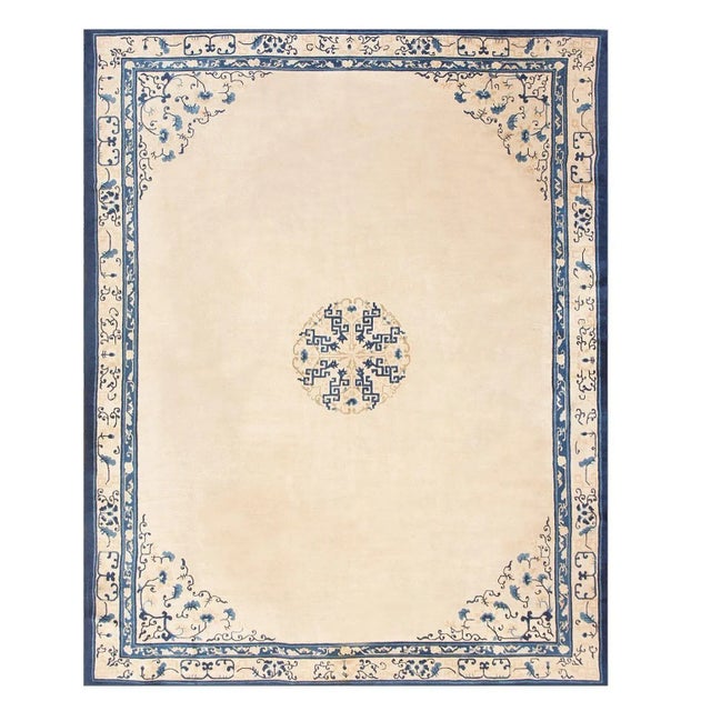 Chinese Early 20th Century Chinese Peking Carpet ( 9'2"x 11'6" - 280 x 350 ) For Sale - Image 3 of 4