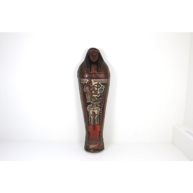 Brown 1st Half 20th Century Polychrome Theater Papier-Mâché Sarcophagus Cover, 1950s For Sale - Image 8 of 11