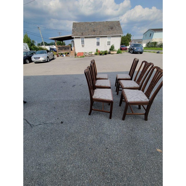 19th Century Solid Mahogany, 6 Dining Room Chairs. Chippindale Made in England For Sale - Image 11 of 14