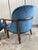 Blue 1950s Janus Lounge Chairs by Edward Wormley for Dunbar Restored - A Pair For Sale - Image 8 of 8