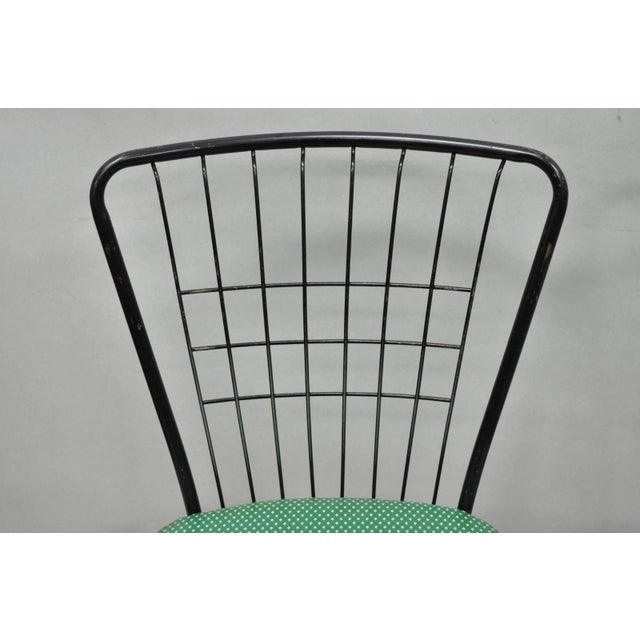 Mid 20th Century Vintage Daystrom Mid Century Modern Black Metal Kitchen Dining Chairs, Set of 6 For Sale - Image 5 of 18