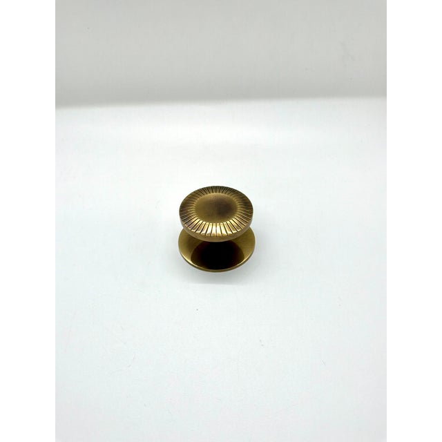 Mid-Century Modern Baker Knob Honey Bronze With Backplate. For Sale - Image 3 of 4
