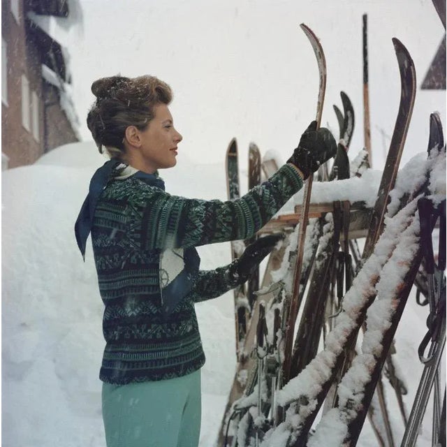Skiing Princess (1964) Limited Estate Stamped - Giant (Photo by Slim Aarons) Princess Luciana Pignatelli on a skiing...