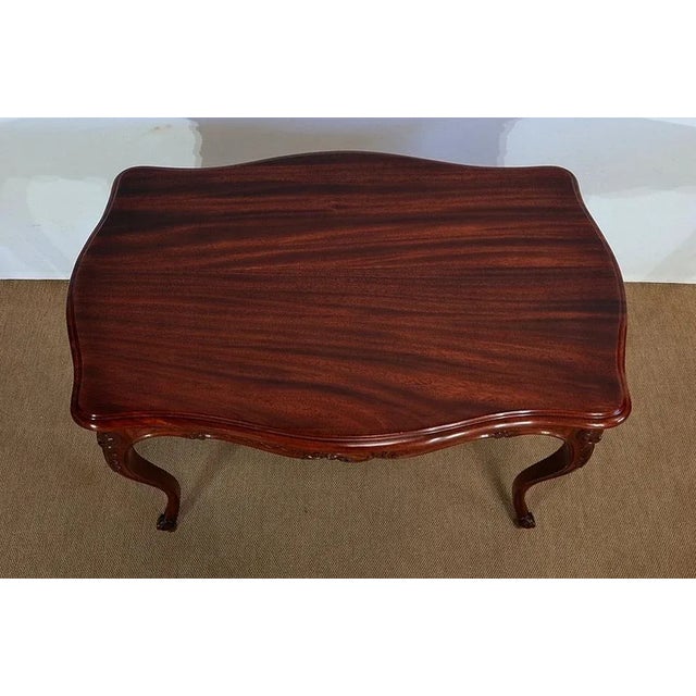 Louis XV Style Massive Mahogany Middle Table, 19th Century For Sale - Image 4 of 18