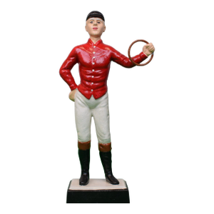 "21" Club Red Jockey Cast Iron Bookend/ Door Stop