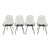Vintage set of four Mid Century Modern Eames black powder coated DKX wire chairs, circa 160, in excellent condition, they...