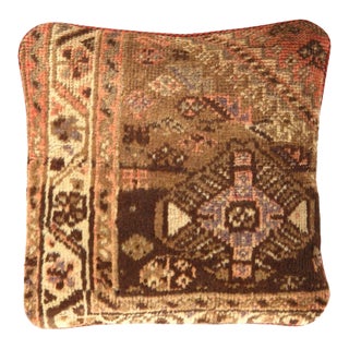Pasargad Vintage Hand Knotted Farahan Rug Pillow For Sale