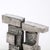 Metal Brutalist Modernist Geometric Sculpture in Caste Stainless Signed Paul Mount For Sale - Image 7 of 13
