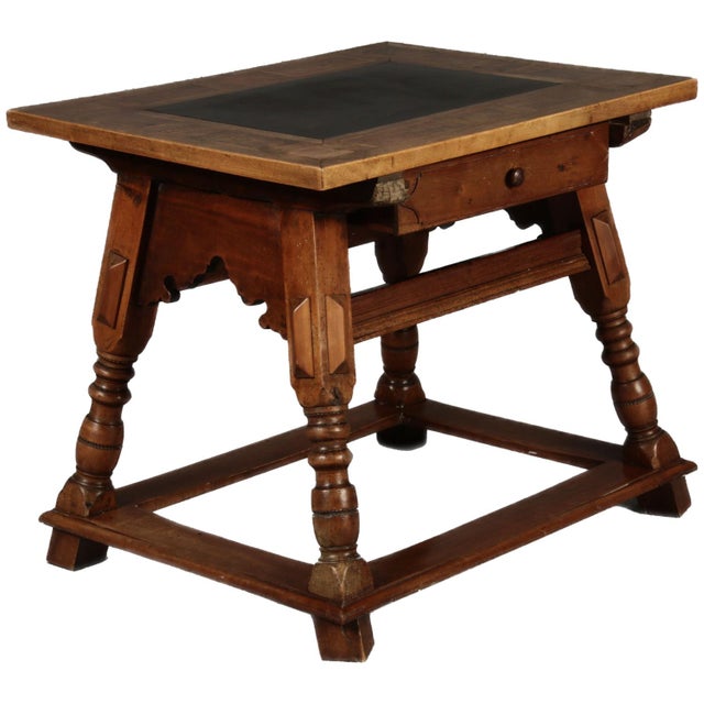 Age/age and origin/origin: The table is probably from the 18/19 century and its origin is probably Switzerland...
