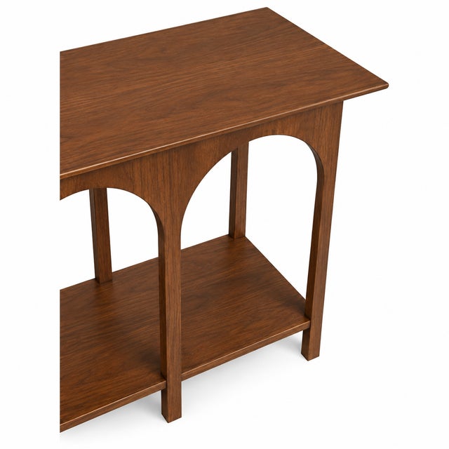Mid-Century Modern Modern Mid Century Style Walnut Console For Sale - Image 3 of 4