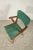 1960s Armchair with Solid Wood Frame and Green Leatherette Seat, Italy, 1960s For Sale - Image 5 of 6