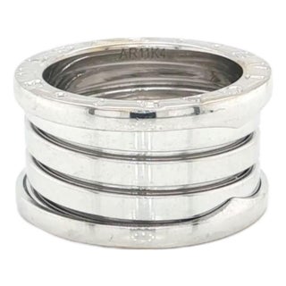 Mid 20th Century Bvlgari B.zero1 Four Band Ring in 18k White Gold w/Cert Size 5 / EU 50 For Sale