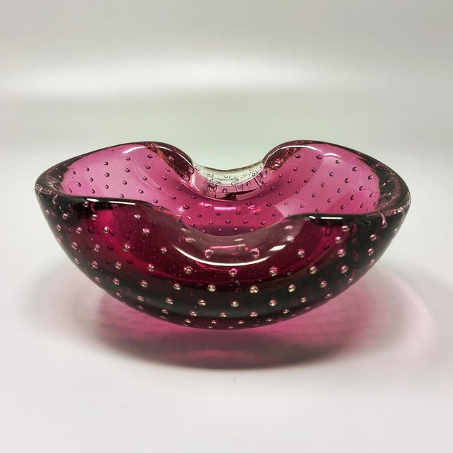 Mid-Century Modern Vintage Italian Ashtray by Flavio Poli for Seguso, 1960s For Sale - Image 3 of 8