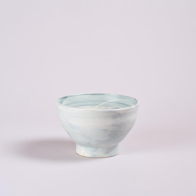 Glazed White Ceramic Bowl from Marie Madeleine Jolly, France, 1960s For Sale - Image 3 of 13